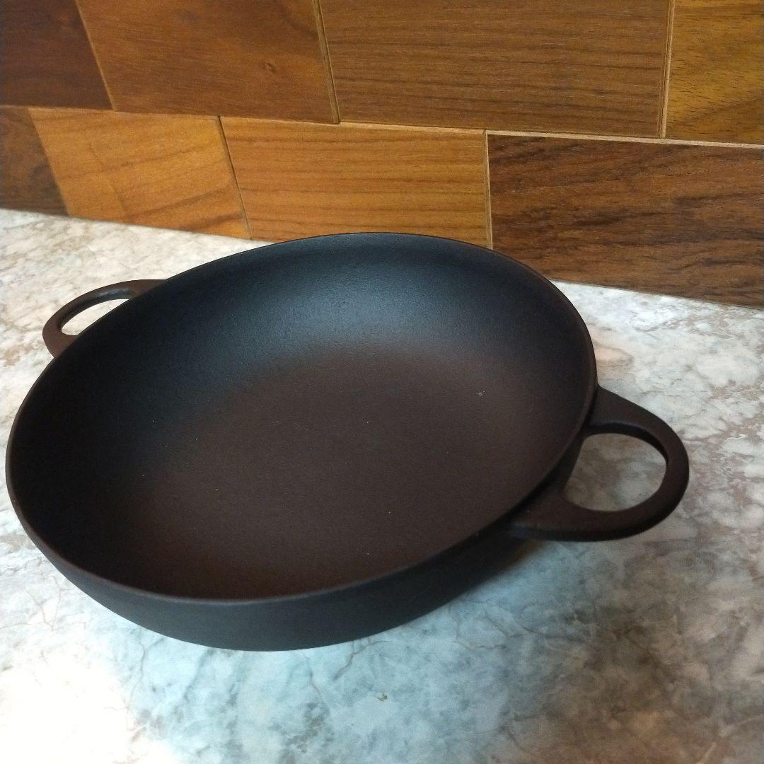 及源　オイゲン　南部鉄器　盛栄堂　ニューラウンド万能鍋　22cm