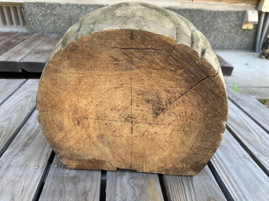 天然木彫刻 蓮台 お寺 神社