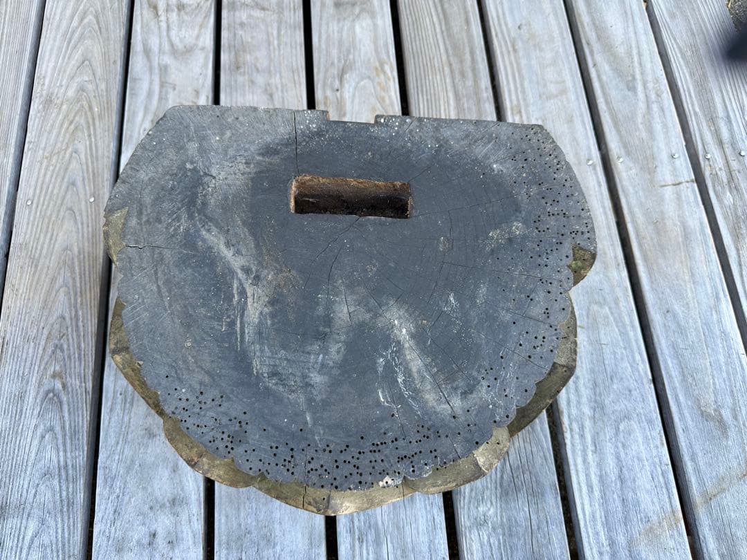 天然木彫刻 蓮台 お寺 神社