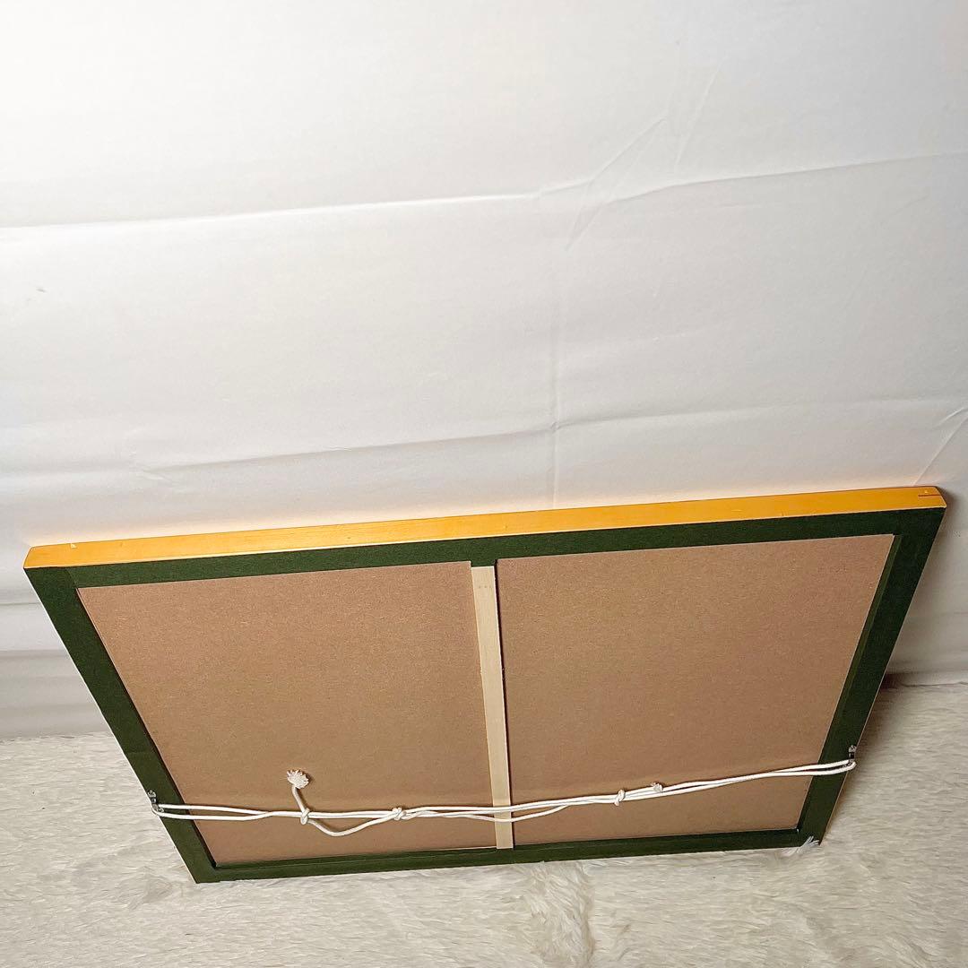 希少 真作】藤田不美夫 木版画 灯台と海 落款入り 額装済 93/150