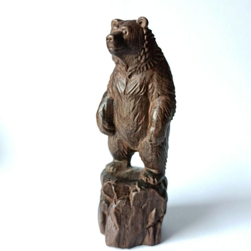 4030様 2点 まとめ商品　熊　木彫り　置物　木製