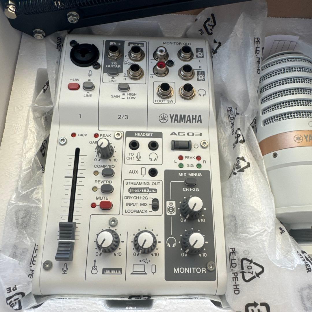 Yamaha AG03 MK2 ライブストリーミングパック（すぐに配信ができる）