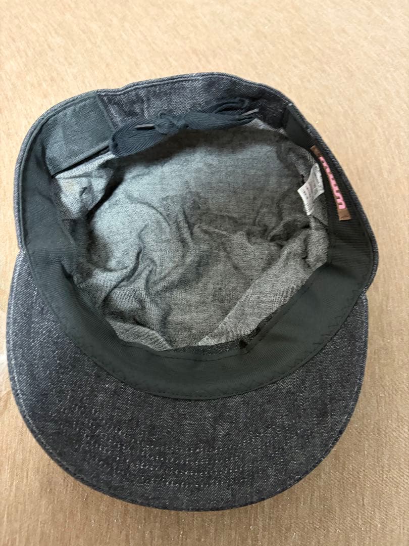 WMMW 吉田美和　キャスケット帽　デニム生地　ブラック