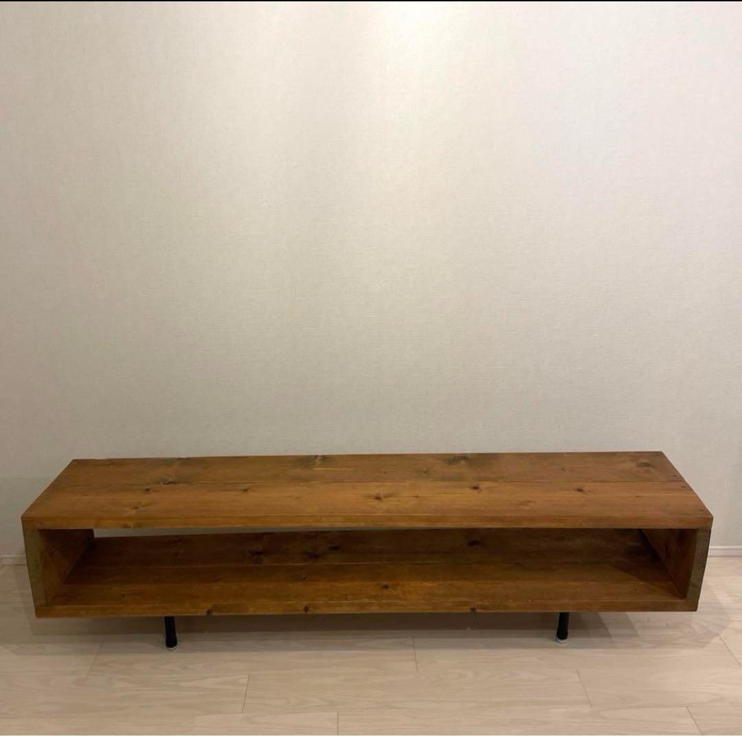 【１点物】天然木　ヴィンテージ風　テレビボード　サイドボード　ローボード