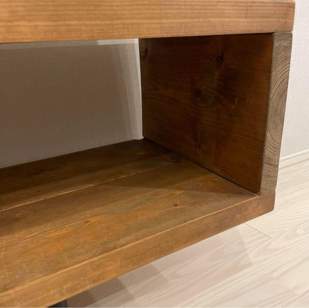 【１点物】天然木　ヴィンテージ風　テレビボード　サイドボード　ローボード