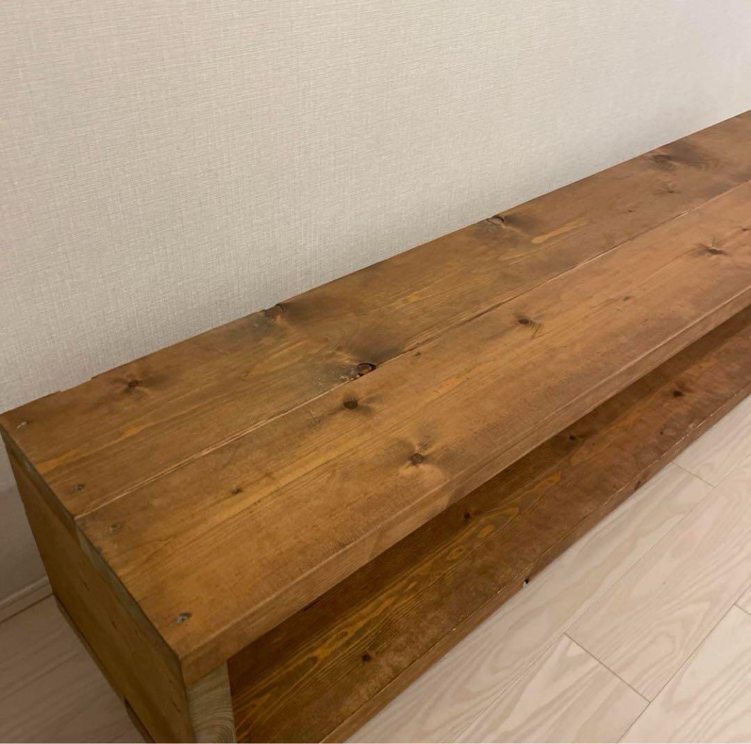 【１点物】天然木　ヴィンテージ風　テレビボード　サイドボード　ローボード