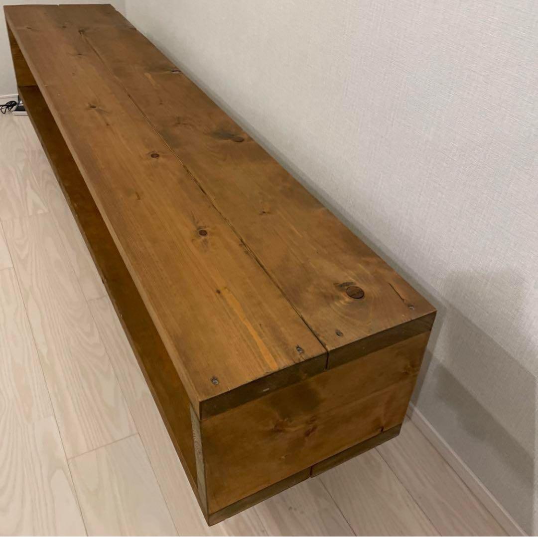 【１点物】天然木　ヴィンテージ風　テレビボード　サイドボード　ローボード