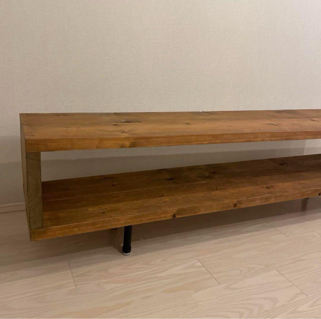 【１点物】天然木　ヴィンテージ風　テレビボード　サイドボード　ローボード