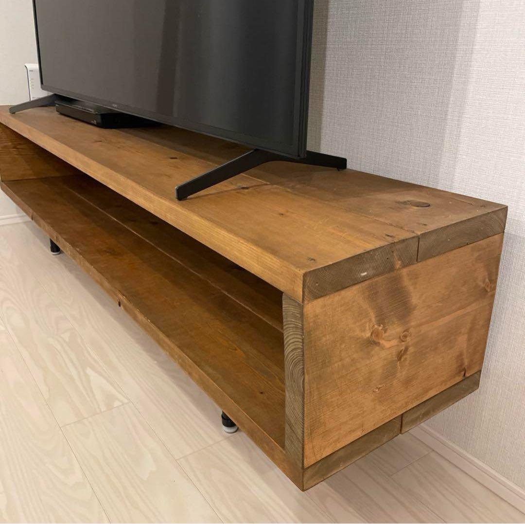 【１点物】天然木　ヴィンテージ風　テレビボード　サイドボード　ローボード