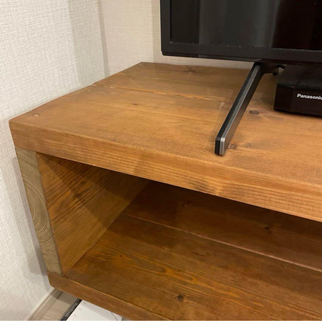 【１点物】天然木　ヴィンテージ風　テレビボード　サイドボード　ローボード
