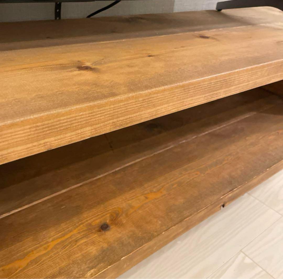 【１点物】天然木　ヴィンテージ風　テレビボード　サイドボード　ローボード