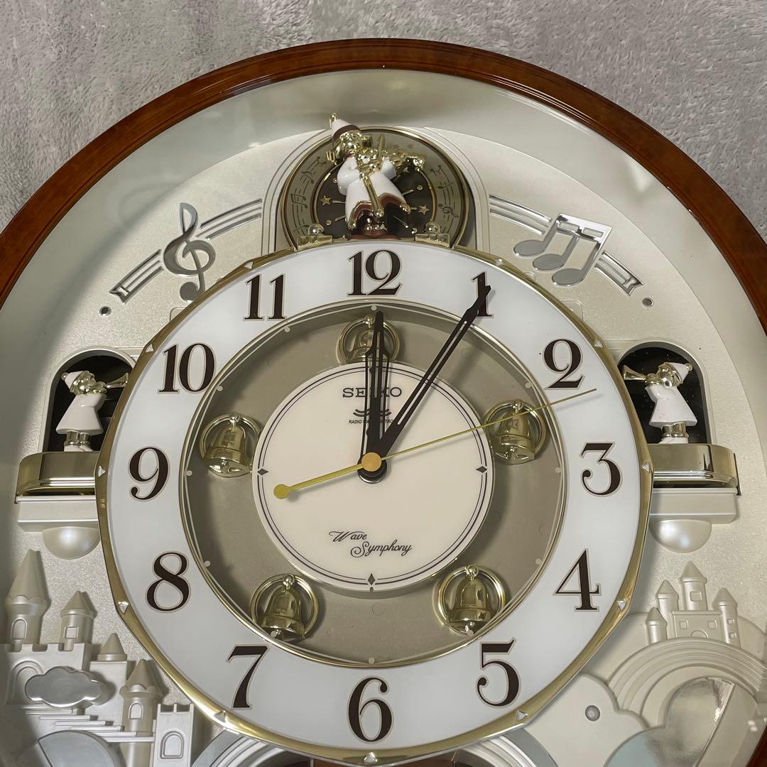 からくり時計 RE566B ウェーブシンフォニー 電波時計 SEIKO 掛け時計