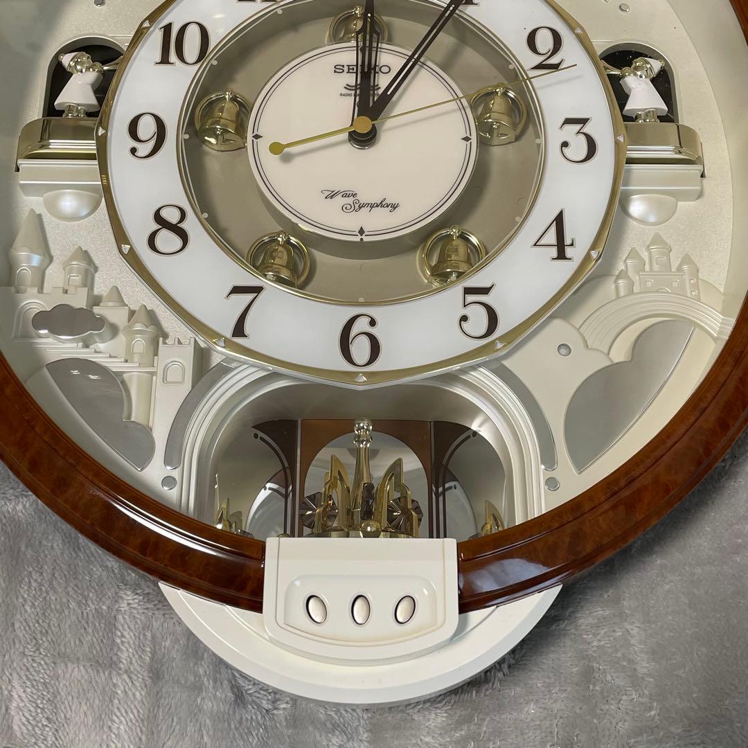 からくり時計 RE566B ウェーブシンフォニー 電波時計 SEIKO 掛け時計