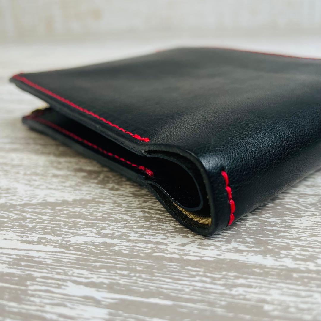 【極美品】HUKURO フクロ　大きく開く小さな財布　L字ファスナー　栃木レザー