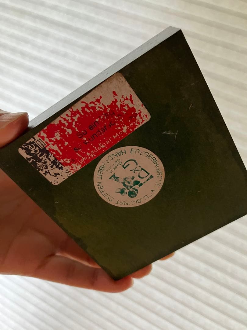 [レア]ドイツ　手作り木製オルゴール付きパイプ人形