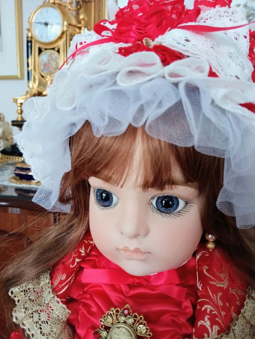 マルタ　ビスクドール❤️一足早いX'mas　大きな青い瞳のBruを貴方に！