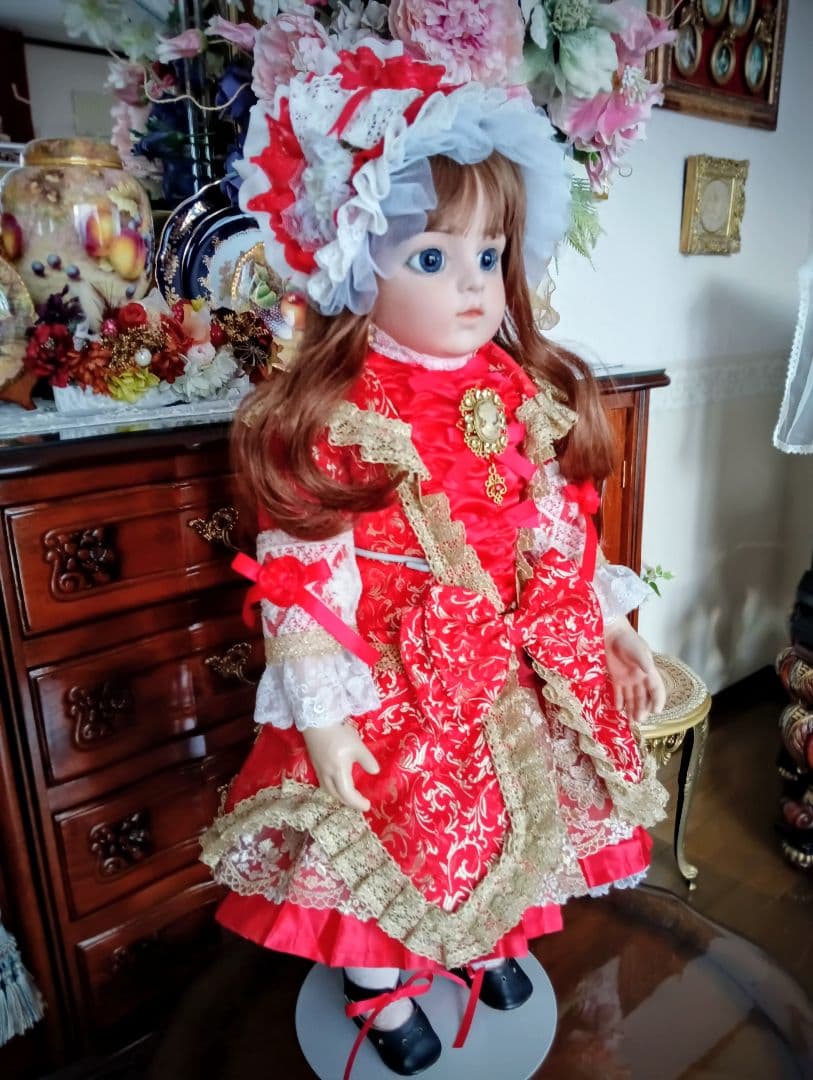 マルタ　ビスクドール❤️一足早いX'mas　大きな青い瞳のBruを貴方に！