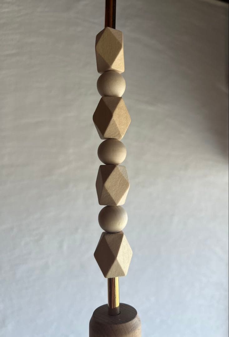 ウッドパーツのペンダントライト 木工照明