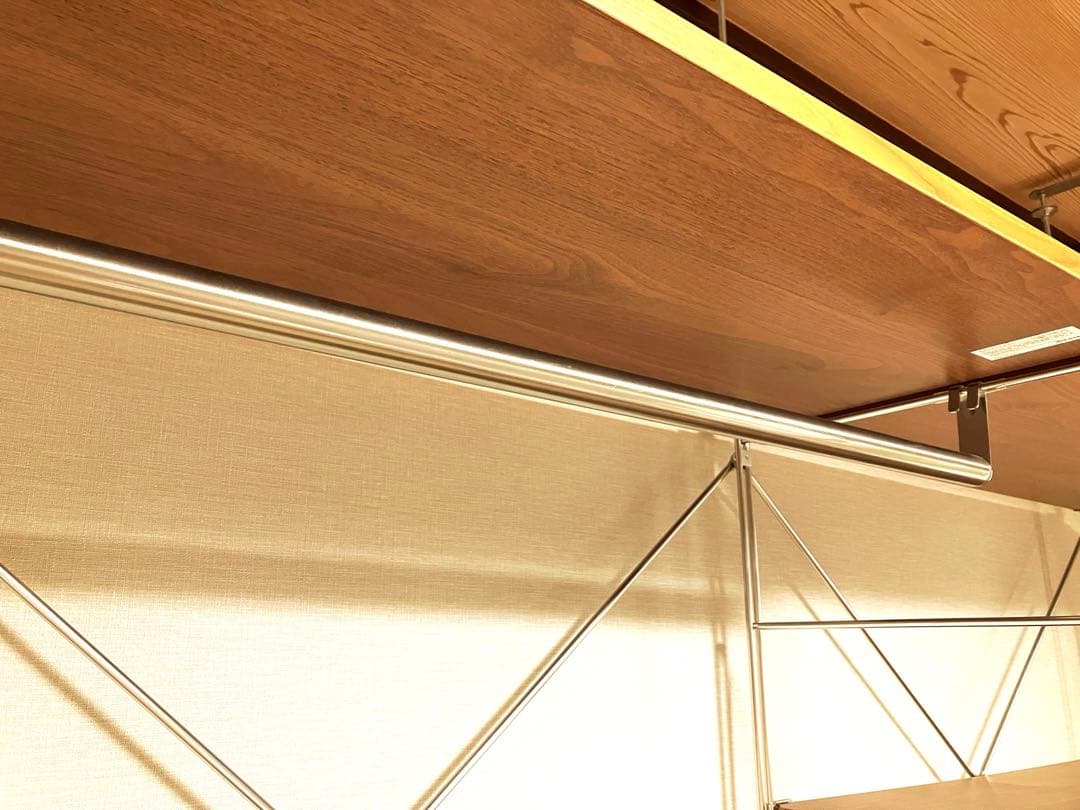 無印良品　ウォルナット　ウッドメタルオープンシェルフ 2段引き出し付き