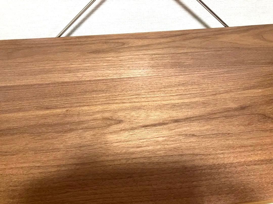 無印良品　ウォルナット　ウッドメタルオープンシェルフ 2段引き出し付き