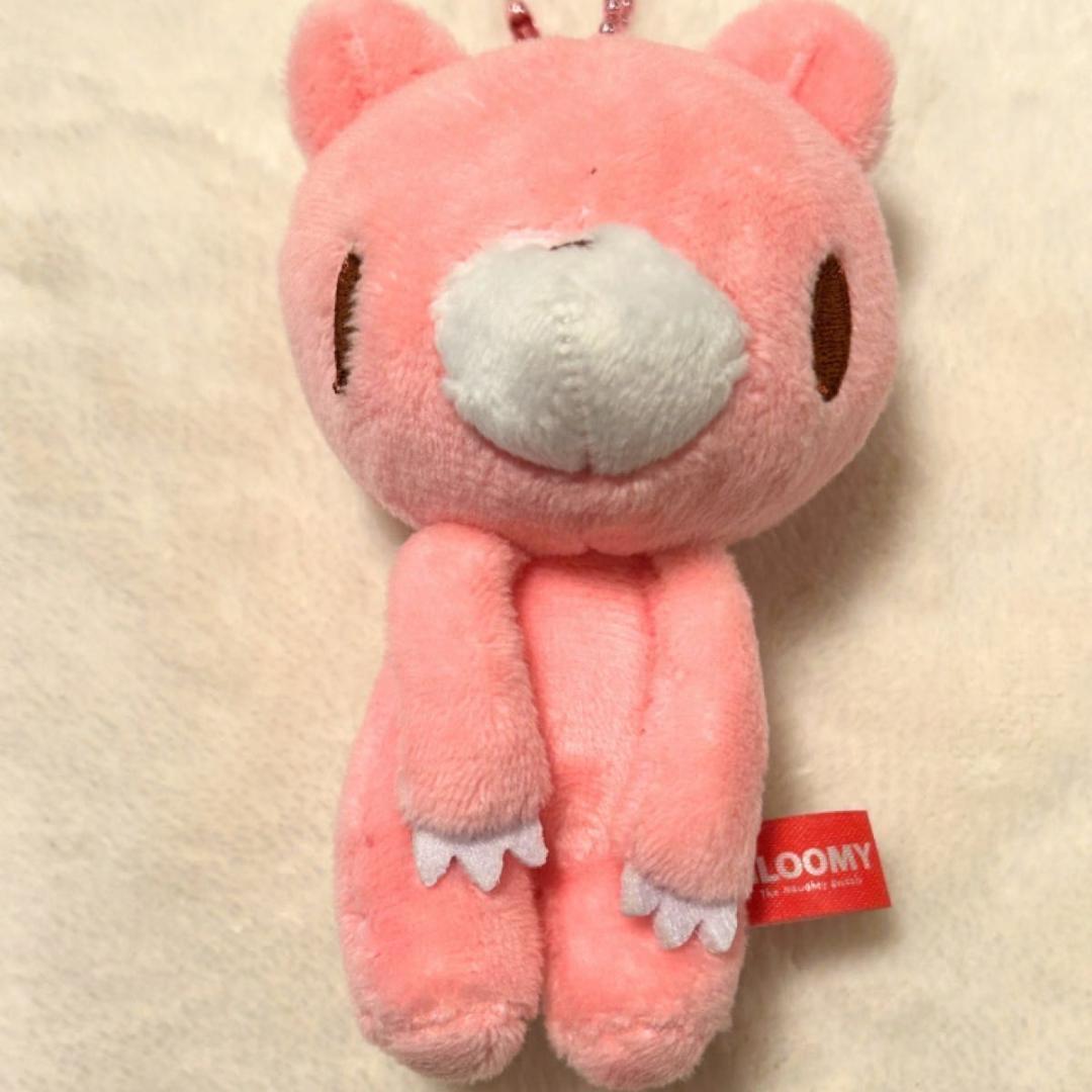 新品 グルーミー ぬいぐるみマスコット ピンク クマ 森チャック