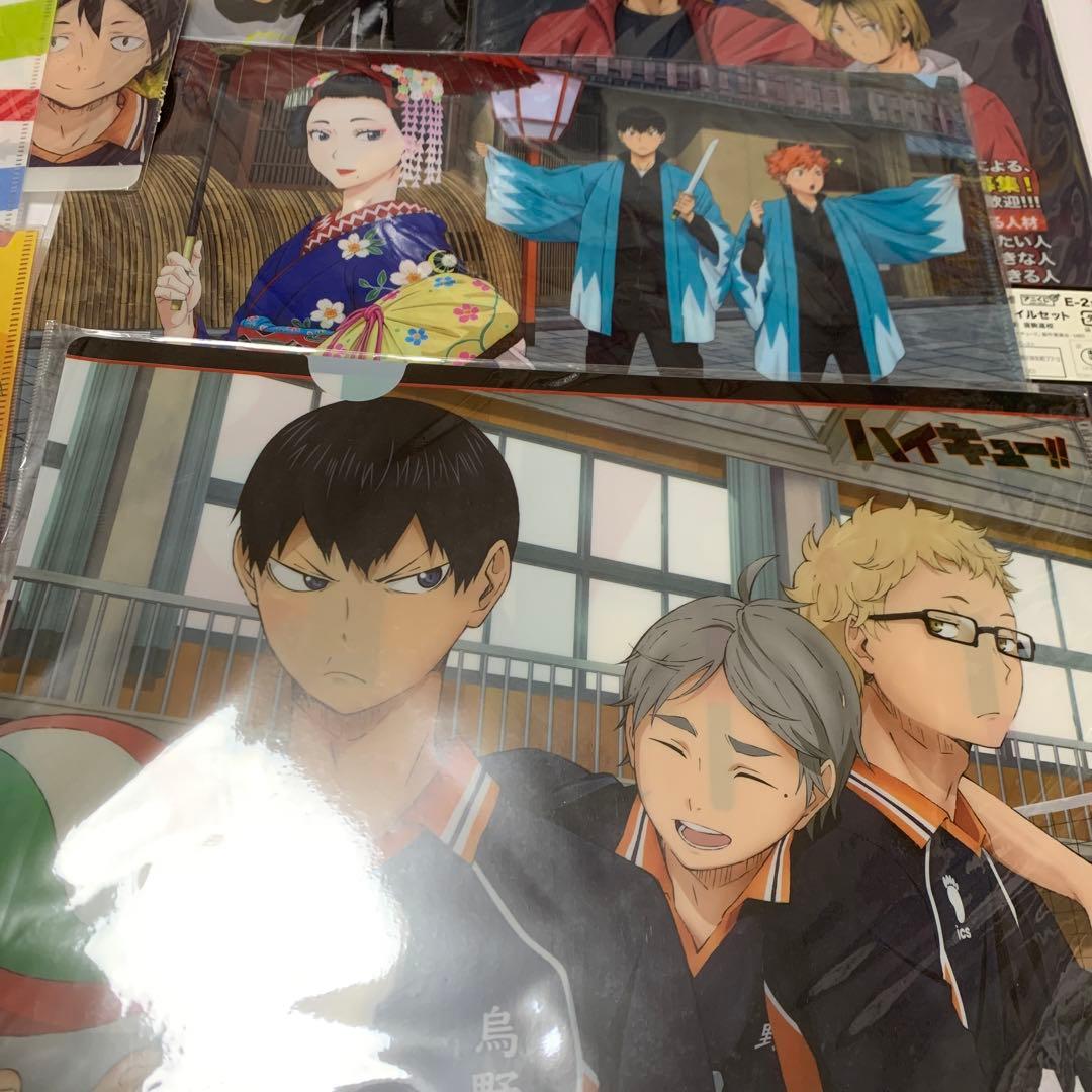 ハイキュー クリアファイル レア 限定品 月島蛍 影山飛雄 菅原孝支 孤爪研磨