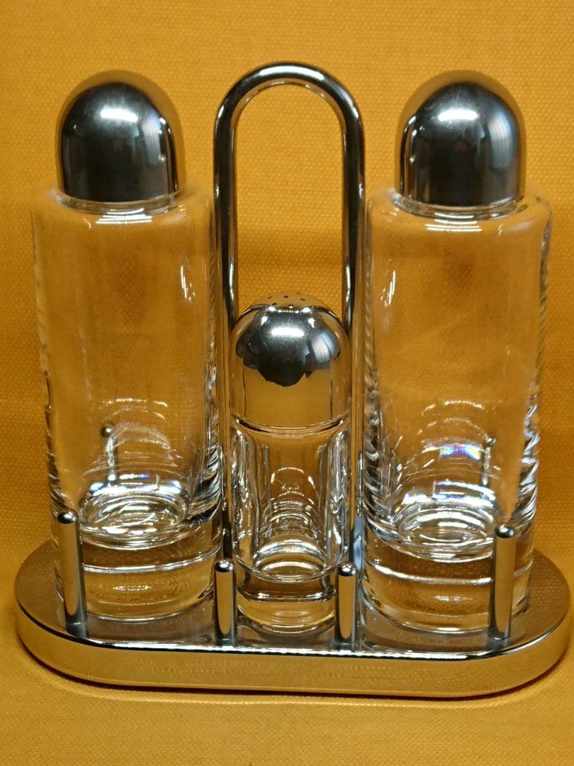 ALEESI　ガラス　ステンレス　イタリア　置物　インテリア　工芸品　A3427