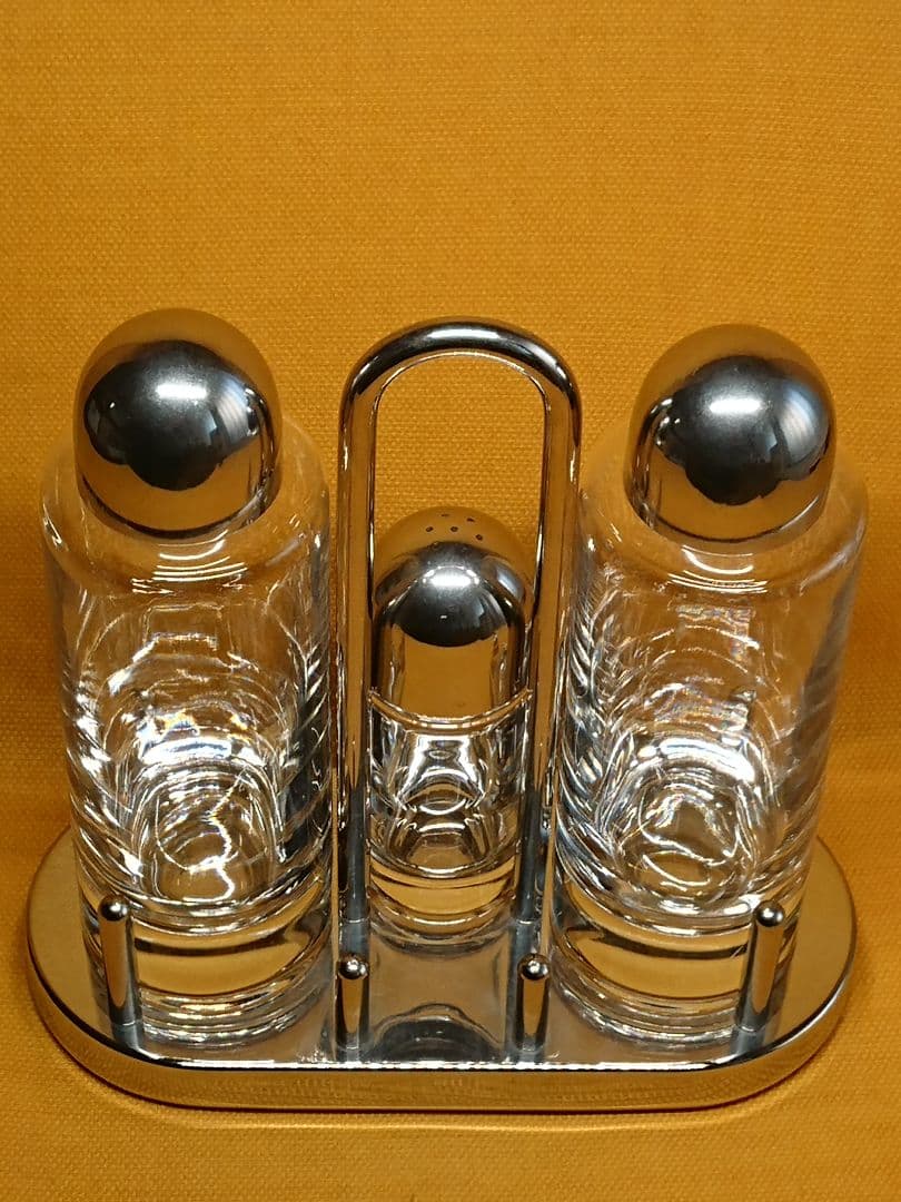 ALEESI　ガラス　ステンレス　イタリア　置物　インテリア　工芸品　A3427