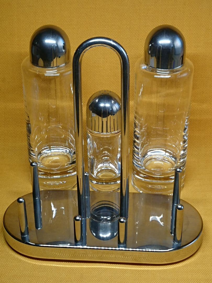 ALEESI　ガラス　ステンレス　イタリア　置物　インテリア　工芸品　A3427