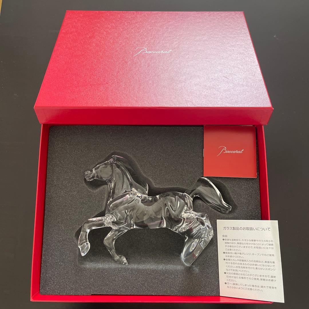 【本日終了SALE！大人気】Baccarat いななく馬　縁起物　躍動感 高級感