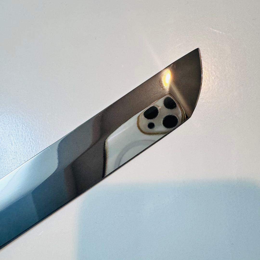 270mm 先丸　柳刃包丁 鏡面　黒檀紫檀八角柄 刺身包丁 全鋼