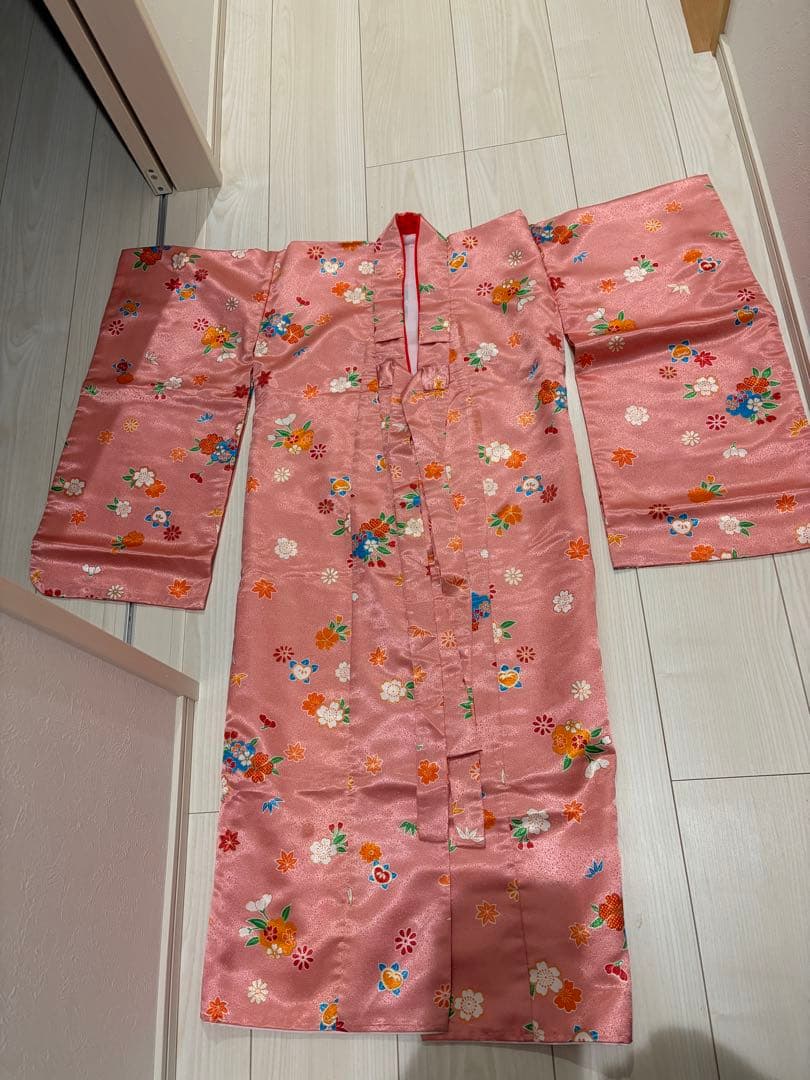 七五三 3歳 女の子 被布セット フルセット ピンク 着物 三つ身 和装