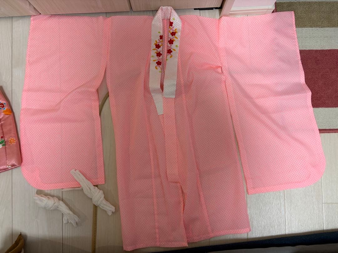 七五三 3歳 女の子 被布セット フルセット ピンク 着物 三つ身 和装