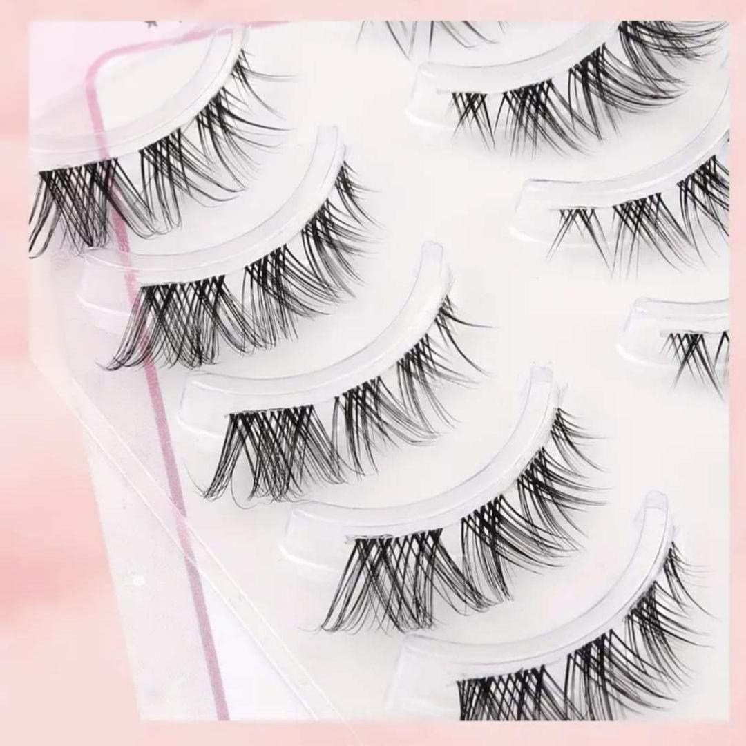 デカ目♡3D　ミンク　クロス　上まつげ　10組セット　新品未使用