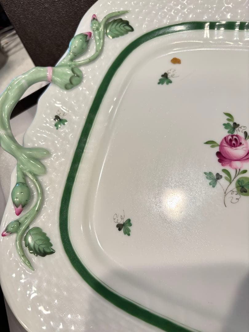 ヘレンド ウィーンの薔薇 ロング プレート ★希少★新品未使用★