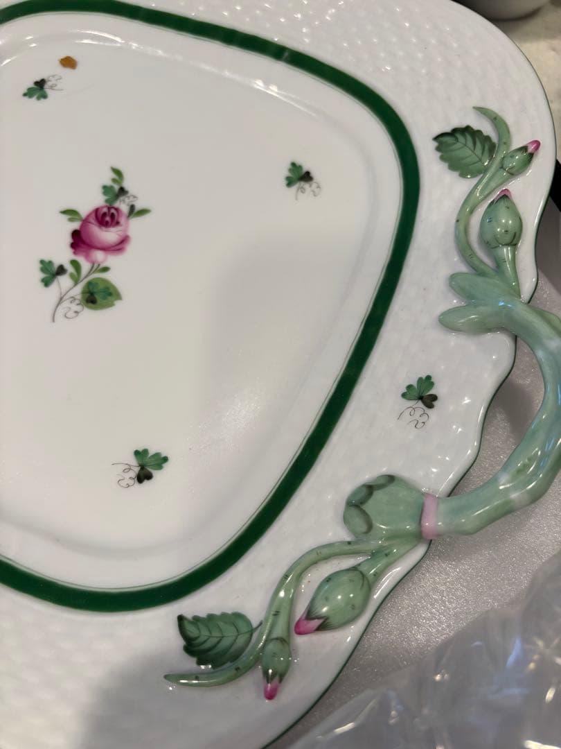 ヘレンド ウィーンの薔薇 ロング プレート ★希少★新品未使用★