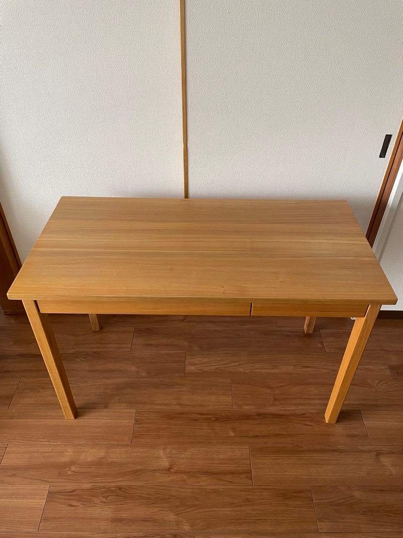 無印良品　MUJI 学習机　タモ材　木製デスク