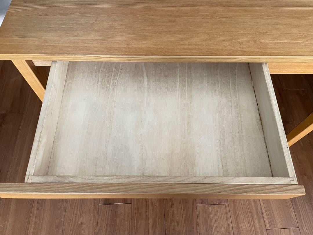 無印良品　MUJI 学習机　タモ材　木製デスク