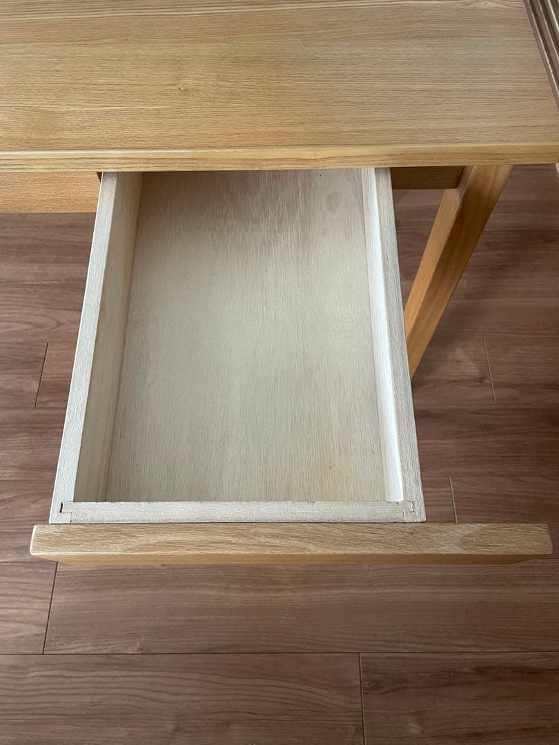 無印良品　MUJI 学習机　タモ材　木製デスク