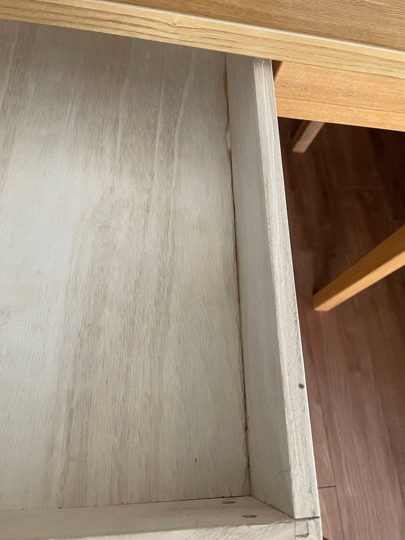 無印良品　MUJI 学習机　タモ材　木製デスク