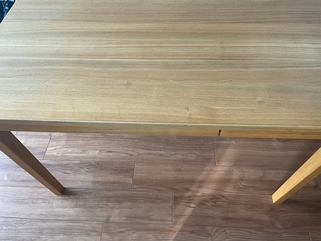 無印良品　MUJI 学習机　タモ材　木製デスク