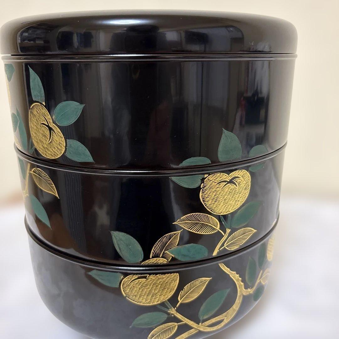 アソベ光石謹製　沈金橘花　丸重　未使用