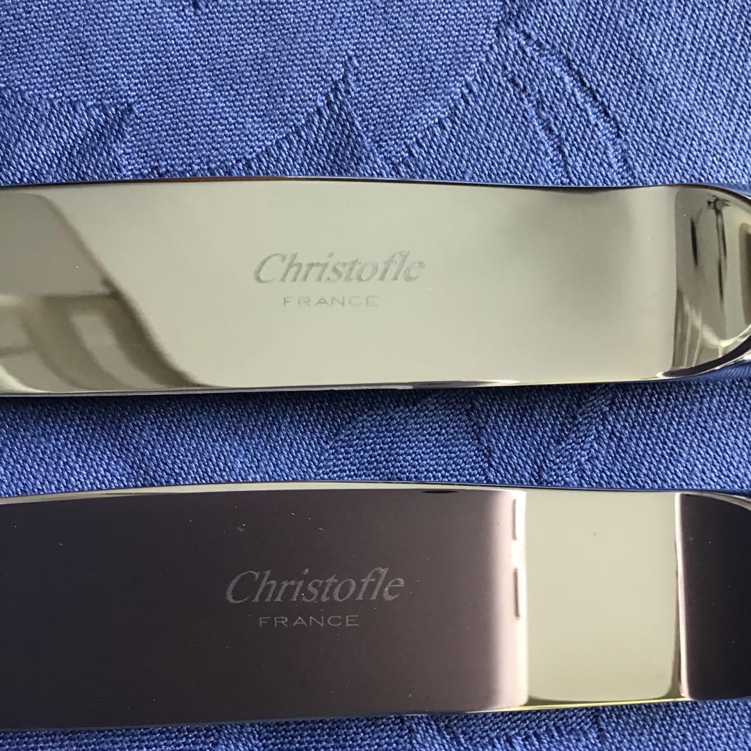 CHRISTOFLE MARLY》ディナー用シルバーナイフ＆フォーク各々6本