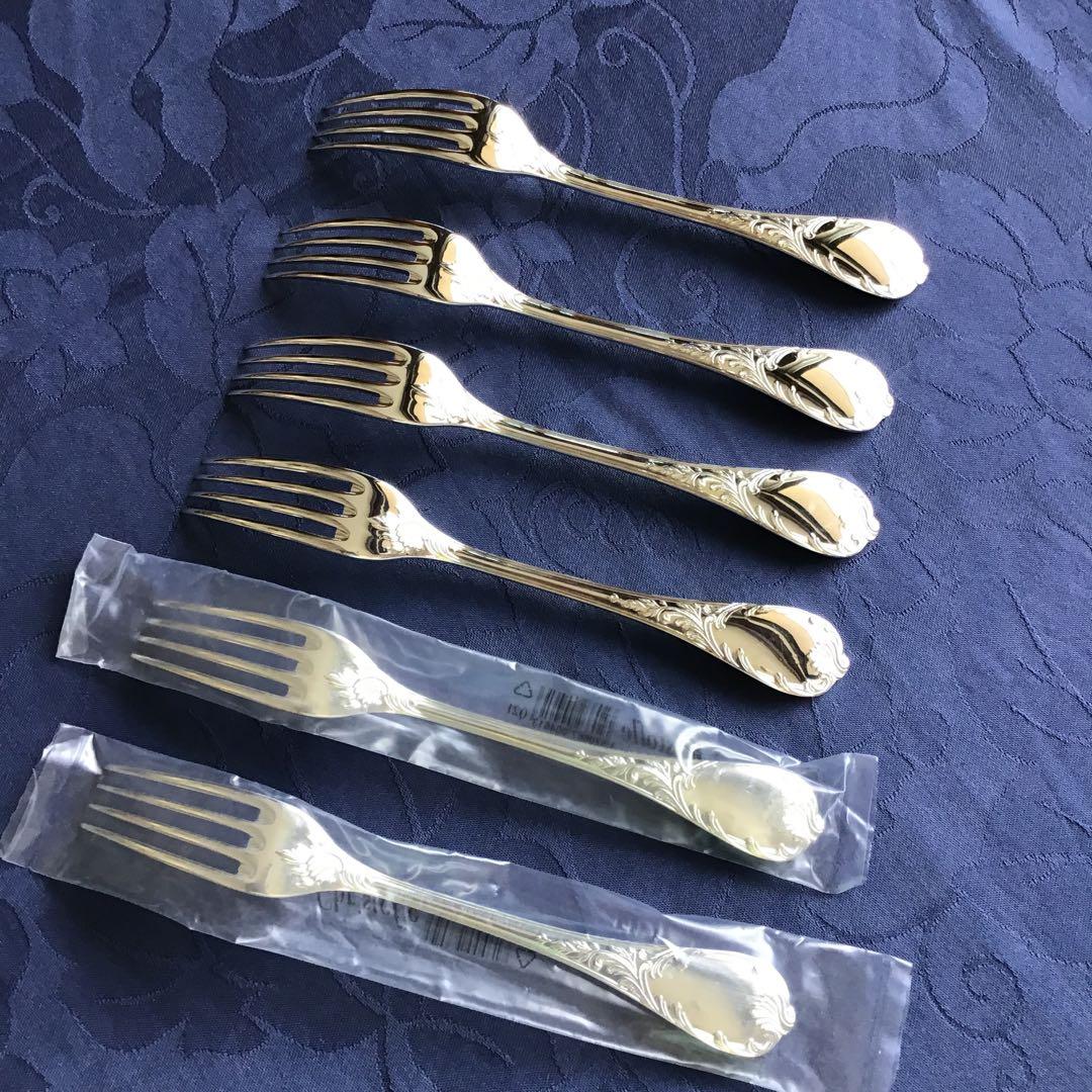 CHRISTOFLE MARLY》ディナー用シルバーナイフ＆フォーク各々6本