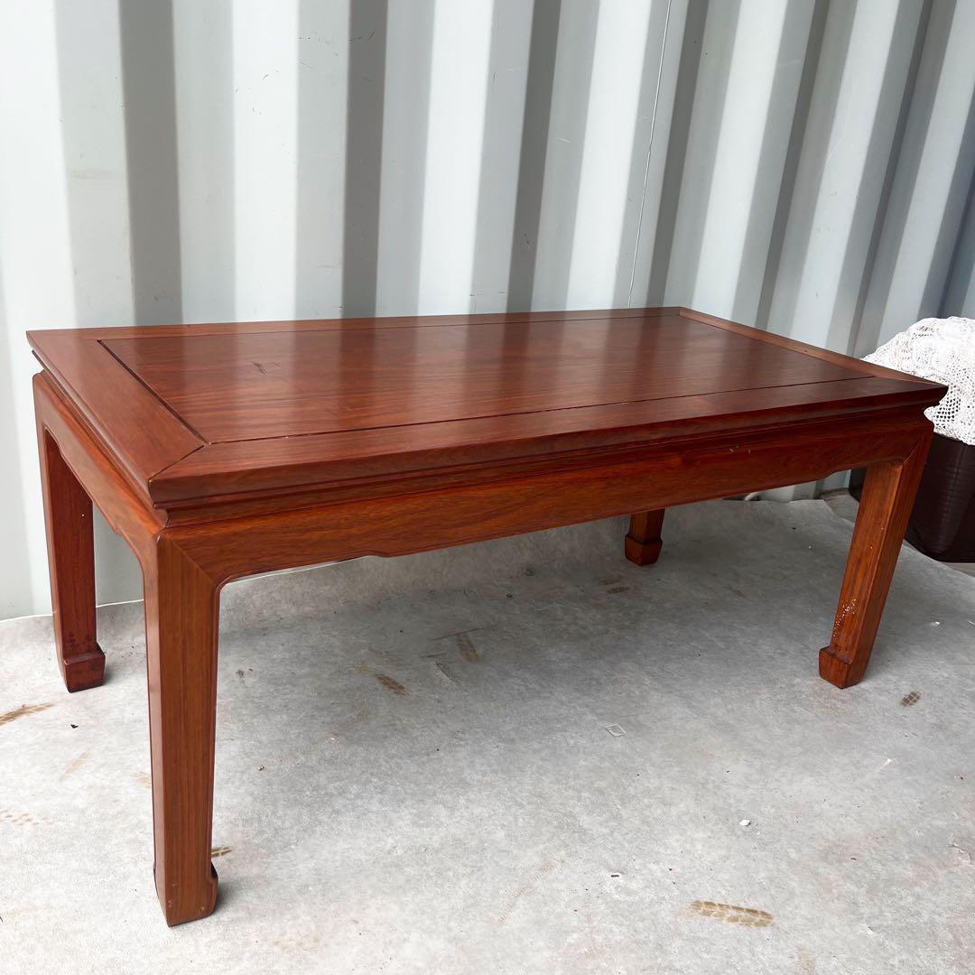 取付無料！中国美術 唐木 花梨 おしゃれアンティーク センターローテーブル✨