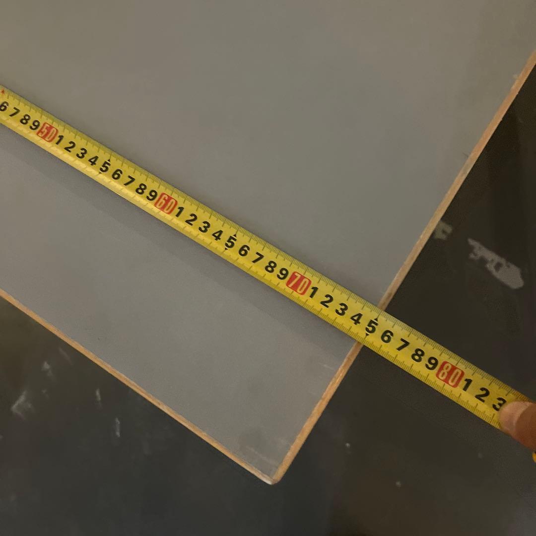 Artek table 正方形　Alvar Aalto グレーリノリウム