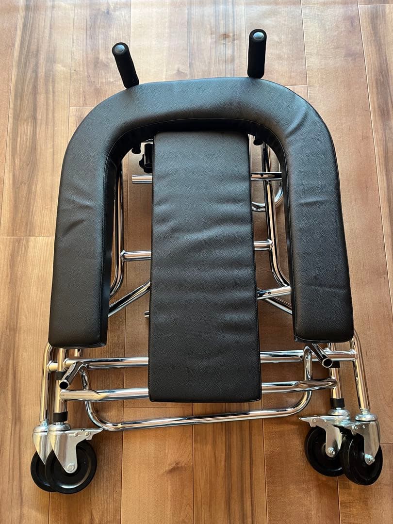 歩行器 レザー製クッション付き