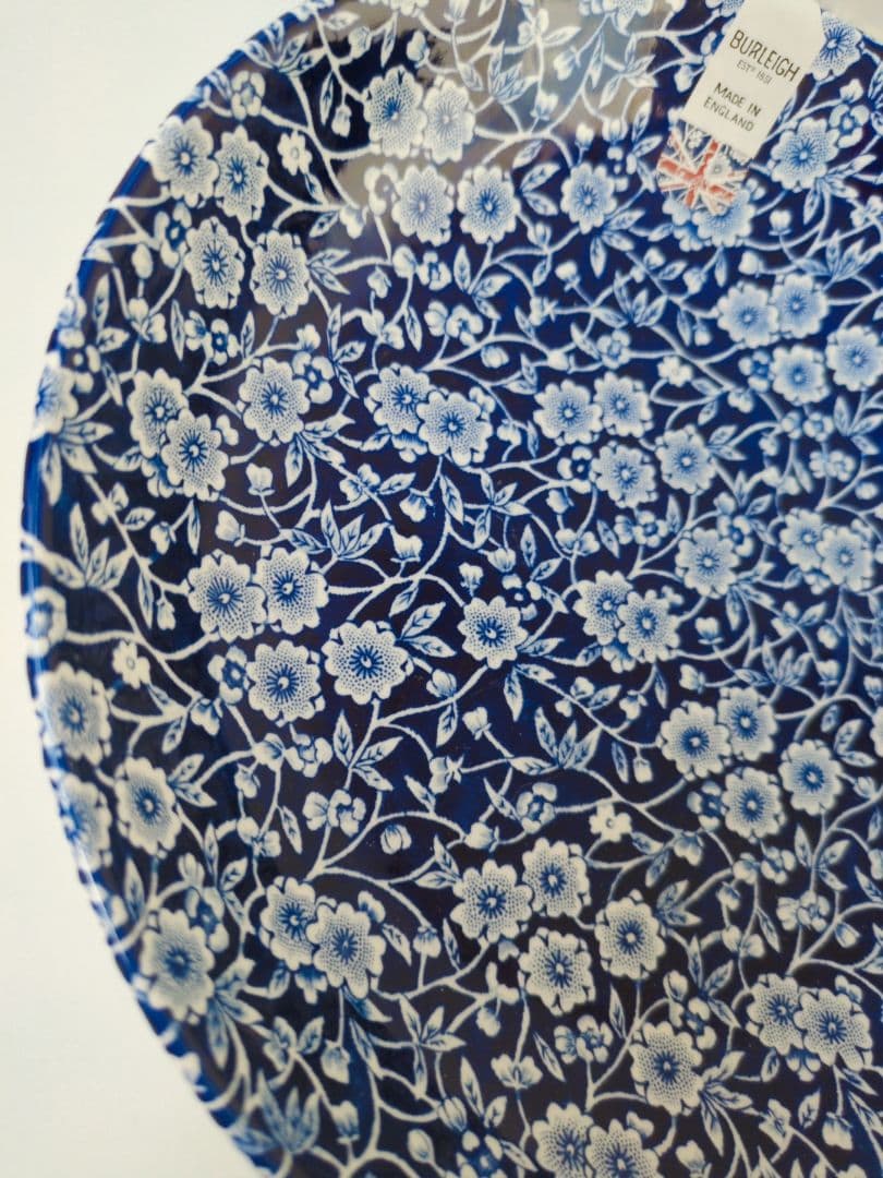 バーレイ　ブルーキャリコ　パスタボウル　４枚