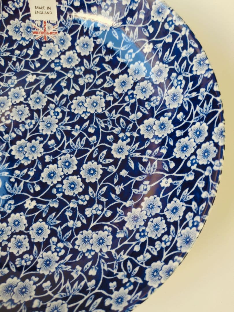 バーレイ　ブルーキャリコ　パスタボウル　４枚