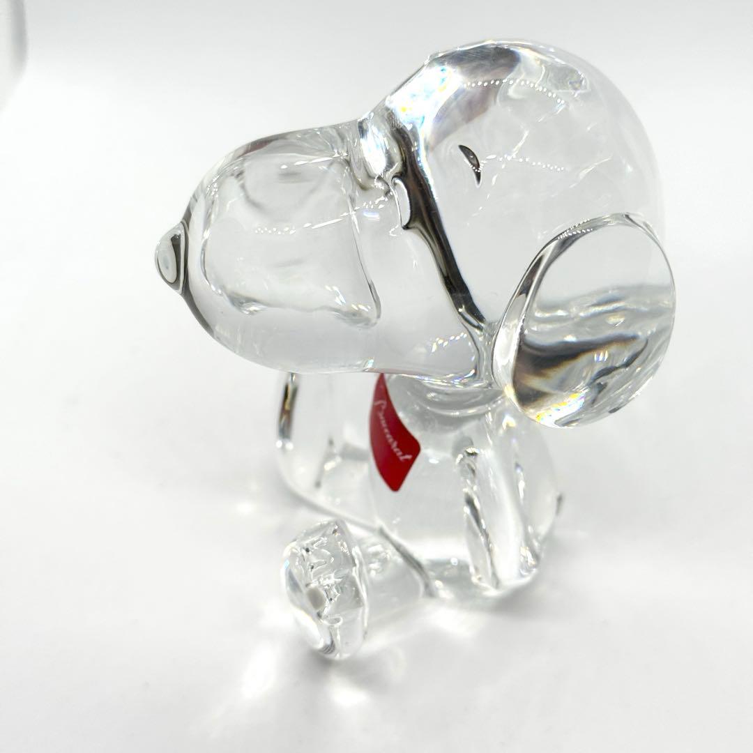 ほぼ未使用　バカラ　ウェルカム 座るスヌーピー オブジェ クリスタルガラス